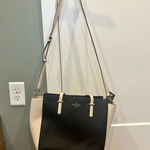 Kate Spade Two-Tone Black and Cream Shoulde Bag